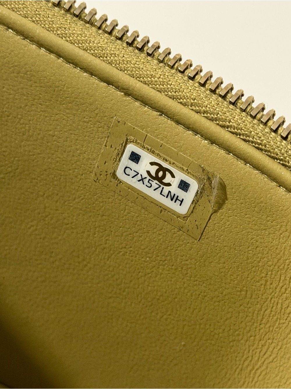 CHANEL Lambskin Pick Me Up Top Vanity Bag in Olive Green with Gold Hardware - Picture 10 of 10